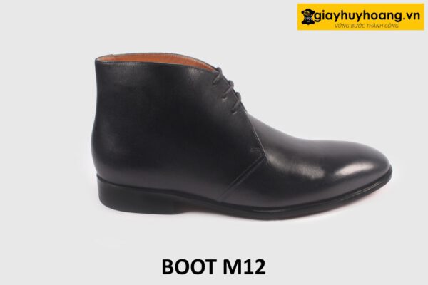 Giày da nam cổ thấp đế khâu chỉ Chukka Boot M12 001