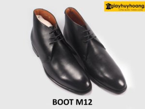 Giày da nam cổ thấp đế khâu chỉ Chukka Boot M12 002