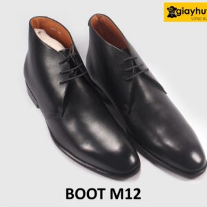 Giày da nam cổ thấp đế khâu chỉ Chukka Boot M12 002