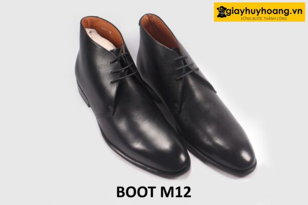 Giày da nam cổ thấp đế khâu chỉ Chukka Boot M12 002
