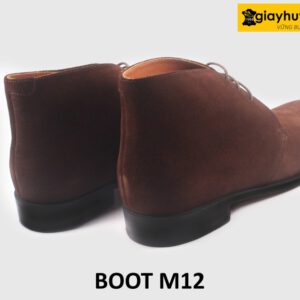 Giày Chukka Boot nam da lộn màu nâu M12 005