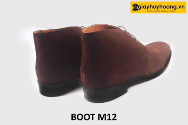 Giày Chukka Boot nam da lộn màu nâu M12 005