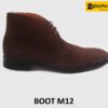 Giày Chukka Boot nam da lộn màu nâu M12 001