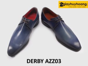 Giày tây Derby nam 2 cặp lỗ buộc dây phong cách AZZ03 004