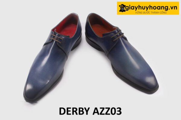 Giày tây Derby nam 2 cặp lỗ buộc dây phong cách AZZ03 004