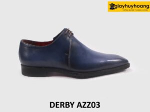 Giày tây Derby nam 2 cặp lỗ buộc dây phong cách AZZ03 001