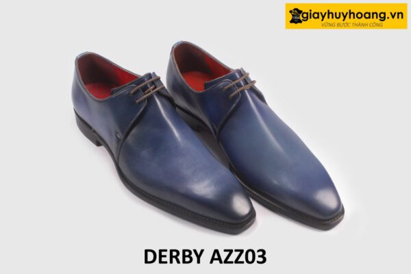 Giày tây Derby nam 2 cặp lỗ buộc dây phong cách AZZ03 003