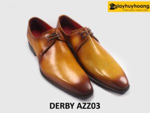 Giày Derby nam mũi vuông nhọn đẹp sang trọng AZZ03 003
