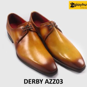 Giày Derby nam mũi vuông nhọn đẹp sang trọng AZZ03 003