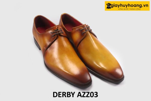 Giày Derby nam mũi vuông nhọn đẹp sang trọng AZZ03 003