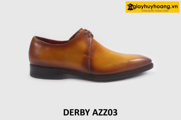 Giày Derby nam mũi vuông nhọn đẹp sang trọng AZZ03 001