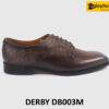Giày derby nam cao cấp màu nâu mũi vuông DB003M 001