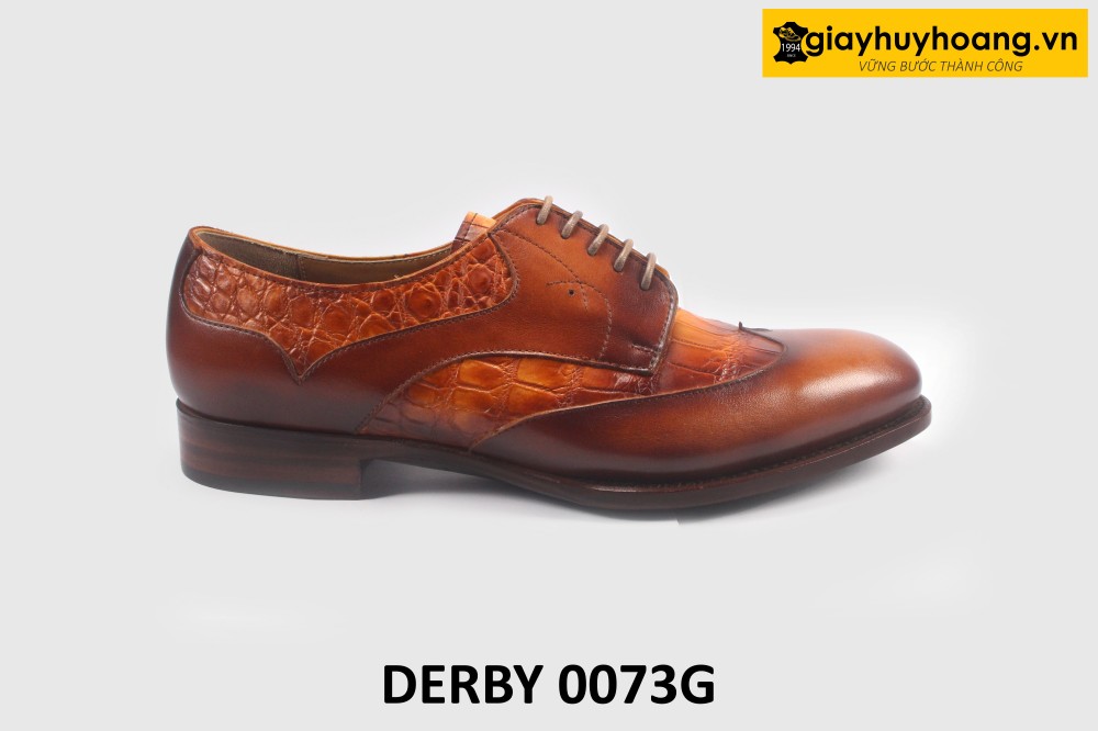 ban-giay-derby-da-nam-da-bo-thu-cong-mdb0073g-005 Giày Derby nam sang trọng đóng thủ công 0073G 001