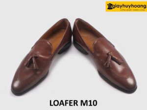Giày lười Loafer nam màu nâu chính hãng cao cấp M10 004
