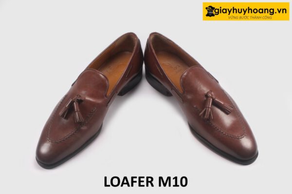 Giày lười Loafer nam màu nâu chính hãng cao cấp M10 004