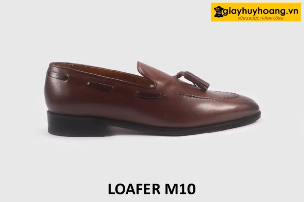 Giày lười Loafer nam màu nâu chính hãng cao cấp M10 001