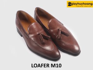 Giày lười Loafer nam màu nâu chính hãng cao cấp M10 003