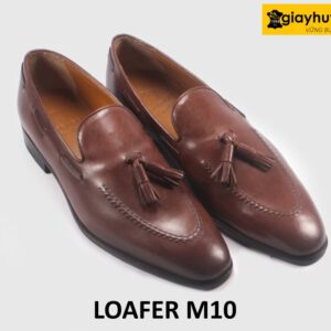 Giày lười Loafer nam màu nâu chính hãng cao cấp M10 003