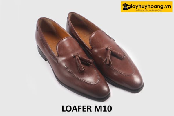 Giày lười Loafer nam màu nâu chính hãng cao cấp M10 003