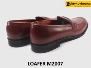 Giày lười loafer da nam màu đỏ đô M2007 005