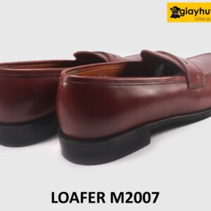 Giày lười loafer da nam màu đỏ đô M2007 005