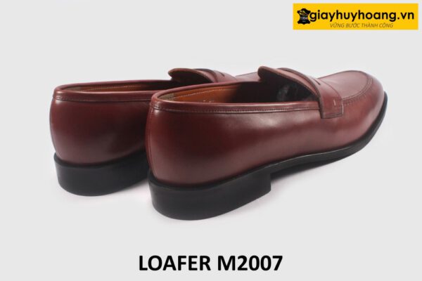 Giày lười loafer da nam màu đỏ đô M2007 005