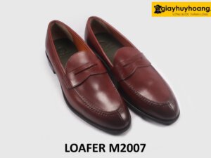 Giày lười loafer da nam màu đỏ đô M2007 003