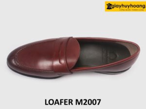 Giày lười loafer da nam màu đỏ đô M2007 002