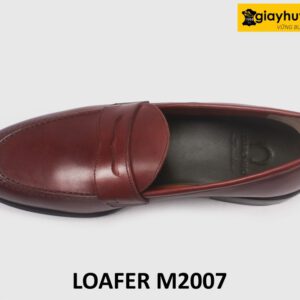 Giày lười loafer da nam màu đỏ đô M2007 002