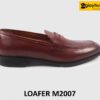 Giày lười loafer da nam màu đỏ đô M2007 001