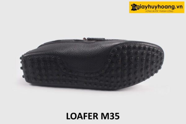 Giày lười nam lái xe mũi vuông da hạt M35 008