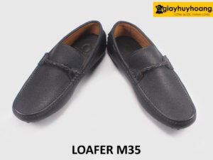 Giày lười nam lái xe mũi vuông da hạt M35 006