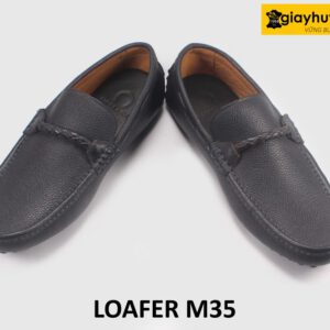Giày lười nam lái xe mũi vuông da hạt M35 006