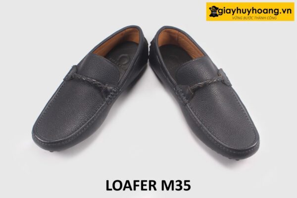 Giày lười nam lái xe mũi vuông da hạt M35 006