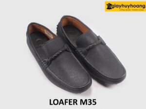 Giày lười nam lái xe mũi vuông da hạt M35 005