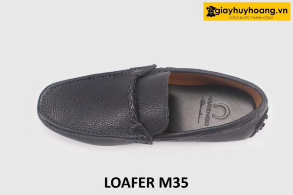 Giày lười nam lái xe mũi vuông da hạt M35 004