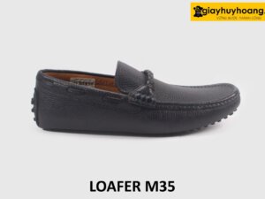 Giày lười nam lái xe mũi vuông da hạt M35 001