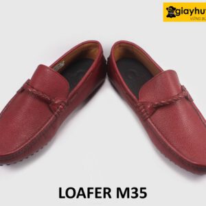 Giày lười nam lái xe mũi vuông da hạt M35 003
