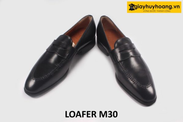 Size 39 Giày Loafer nam không buộc dây đế khâu chỉ M30 004