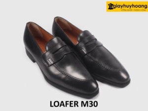 Size 39 Giày Loafer nam không buộc dây đế khâu chỉ M30 003