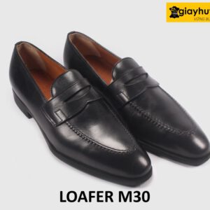 Size 39 Giày Loafer nam không buộc dây đế khâu chỉ M30 003