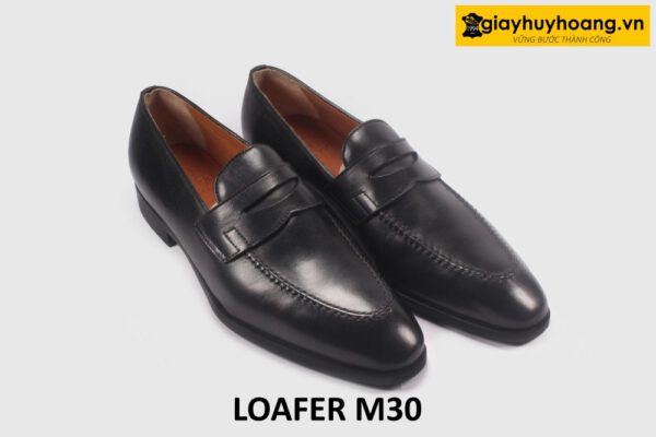 Size 39 Giày Loafer nam không buộc dây đế khâu chỉ M30 003