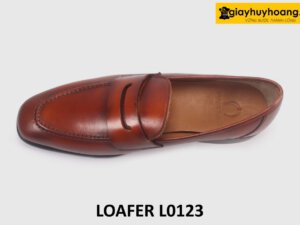 Giày loafer lười nam mũi vuông sang trọng loafer L0123 002