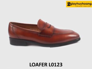 Giày loafer lười nam mũi vuông sang trọng loafer L0123 001