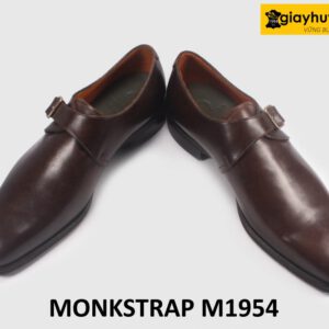 Giày Monkstrap nam màu nâu một khóa M1954 004
