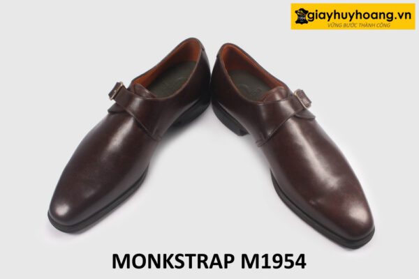 Giày Monkstrap nam màu nâu một khóa M1954 004