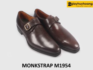 Giày Monkstrap nam màu nâu một khóa M1954 003
