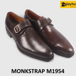 Giày Monkstrap nam màu nâu một khóa M1954 003