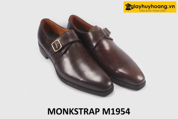 Giày Monkstrap nam màu nâu một khóa M1954 003