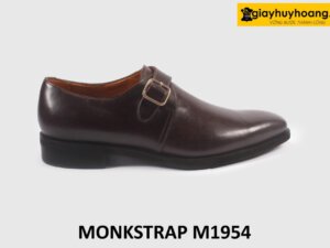 Giày Monkstrap nam màu nâu một khóa M1954 001